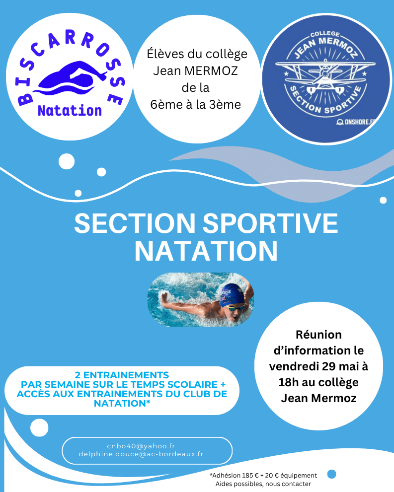 Section Sportive Natation 2026-2027